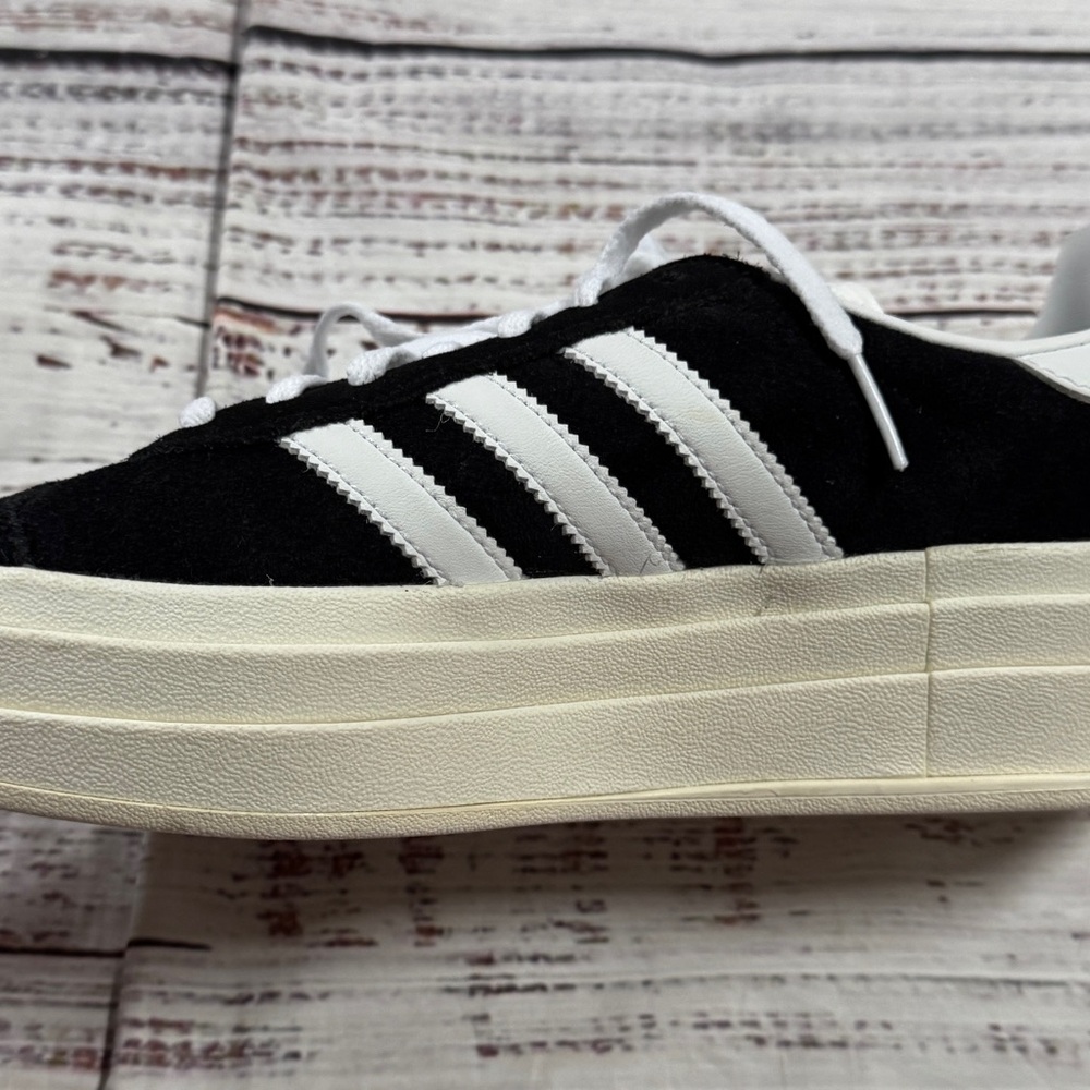Adidas Gazelle Bold in Black and White womens size 5.5 NWOB - Picture 5 of 9